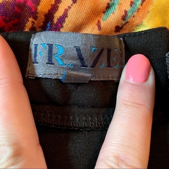 Fraze Black A-line Stretch Skirt with Pocket - Picture 3 of 6